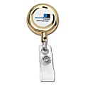 Round Metal Retractable Badge Holder 1 thumbnail image