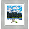 Amanti Art Rectangular Wood Picture Frame, 27” x 31” With Mat, Romano Silver 1 thumbnail image