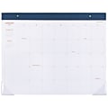 AT-A-GLANCE Monthly Desk Pad Calendar, 22" x 17", Blue Corners, January-December 2017
