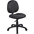 Boss Office Products Fabric Wide Back Task Chair, Black 1 thumbnail image