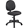 Boss Office Products Fabric Wide Back Task Chair, Black 1 thumbnail image