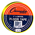 Champion Sports Vinyl Floor Tape, 1" x 36 Yd., Yellow