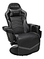 Respawn 900 Racing-Style Bonded Leather Gaming Recliner, Black/Gray