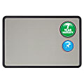 Quartet® Contour® Bulletin Board, 36" x 48", Plastic Frame With Black Finish 1 thumbnail image