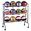 Champion Sports 12-Ball Basketball Rack, 41" x 17" x 41", Steel 1 thumbnail image