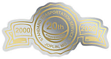 Custom 1-Color Foil-Stamped Labels And Stickers, 1-3/8" x 2-5/8" Anniversary Seal, Box Of 500 Labels 1 thumbnail image