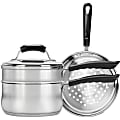 Range Kleen CW2011 Steamer - Dishwasher Safe - Oven Safe - 3 quart - 2nd Saucepan 3rd Saucepan - Stainless Steel Body 1 thumbnail image