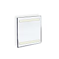 Azar Displays Acrylic Sign Holders With Adhesive Tape, 7" x 5", Clear, Pack Of 10