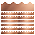 Carson Dellosa Education Scalloped Border, Sparkle + Shine Rose Gold Foil, 39' Per Pack, Set Of 6 Packs 1 thumbnail image