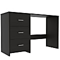 RTA 48"W 3-Drawer Computer Desk, Black 1 thumbnail image