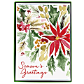 Graphique Christmas Cards, 5" x 7", Poinsettia, Pack Of 15 Cards 1 thumbnail image