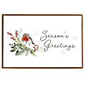 Graphique Christmas Cards, 5" x 7", Seasons Greetings Robin, Pack Of 15 Cards 1 thumbnail image