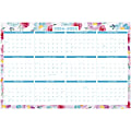 2024-2025 AT-A-GLANCE® Reversible Academic And Regular Year Wall Calendar, 24” x 36”, Floral, July 2024 To June 2025, 1710F-550SB 1 thumbnail image