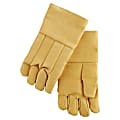 High Heat Wool-Lined Gloves, Fiberglass, Yellow, Large 1 thumbnail image