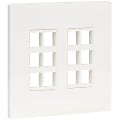 Eaton Tripp Lite Series 12-Port Double-Gang Universal Keystone Wall Plate, Cat5e/6/6a, USB, HDMI, DisplayPort, White, TAA - N080212 1 thumbnail image