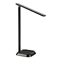 Vari LED Task Lamp + Wireless Charger, 15"H x 5"W x 5"D, Black