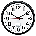 SKILCRAFT Shatterproof Crystal Dial Cover Clock, 8" Diameter, Black Frame (AbilityOne 6645-01-389-7958) 1 thumbnail image