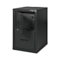 FireKing® FireShield 22"D Vertical 1-Drawer File Cabinet And Safe, Metal, Black Stone