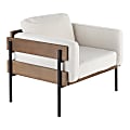 LumiSource Kari Accent Chair, Black/Brown/Cream 1 thumbnail image