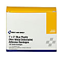 First Aid Only Bandages, 1" x 3", Blue, Box Of 100 Bandages 1 thumbnail image