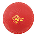 Champion Sports Playground Ball, 10", Red