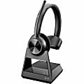 Poly Savi 7310 Office Monaural DECT 1920-1930 MHz Headset - Microsoft Teams Certification - Mono - Wireless - Bluetooth/DECT - 580 ft - 20 Hz - 20 kHz - Over-the-head, On-ear - Monaural - Noise Canceling - Black