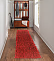 Linon Flokati Area Rug, 29" x 103", Morrigan 1400G Red 1 thumbnail image