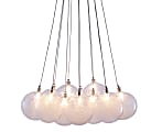 Zuo Modern® Cosmos Ceiling Lamp, 17-7/10"W, Clear Glass Shade/Chrome Base