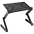Mount-It! MI-7210 Height-Adjustable Laptop Tray, 10"H x 22"W x 11"D, Black 1 thumbnail image