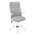 Monarch Specialties Jonah Ergonomic Fabric High-Back Office Chair, White