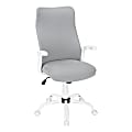 Monarch Specialties Jonah Ergonomic Fabric High-Back Office Chair, White 1 thumbnail image