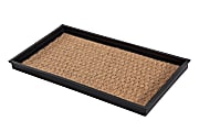 Anji Mountain 2-Pair Rubber Boot Tray, Tan/Black 1 thumbnail image