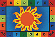 Carpets for Kids® KID$Value Rugs™ Alphabet Sunny Day Rug, 3' x 4 1/2' , Blue