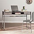 Southern Enterprises Norcross Particleboard Desk, Weathered Gray/Chrome 1 thumbnail image