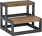 Powell Ephraim Bed Steps, 15"H, Pewter 1 thumbnail image