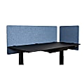 Luxor RECLAIM Acoustic Privacy Desk Panels, 60"W, Pacific Blue, Pack Of 2&nbsp;