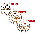 Custom 1, 2 Or 3 Color Printed Labels/Stickers, Round, 6", Box Of 250