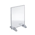 Azar Displays Dual-Stand Acrylic Vertical/Horizontal Sign Holders, 8 1/2" x 11", Clear, Pack Of 10 1 thumbnail image