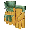 Anchor Brand Cold Weather Gloves, Large, Pigskin, Gold, Pack Of 6