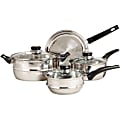 Sunbeam Ridgeline 7 Piece Stainless Steel Cookware Set - Stainless Steel