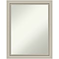 Amanti Art Narrow Non-Beveled Rectangle Wood-Framed Bathroom Wall Mirror, 27-3/4" x 21-3/4", Romano Silver 1 thumbnail image