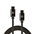 Limitless Innovations CableLinx Elite USB-C to USB-C Charge And Sync Braided Cable For Smartphones, Tablets And More, Black, USBC-C72-001-GC 1 thumbnail image