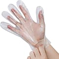 SKILCRAFT® Stretch Hybrid Lightweight Polyethylene Disposable Gloves, Large, Clear, Box Of 200 Gloves 1 thumbnail image