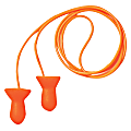 Quiet Reusable Earplugs, Foam, Orange, Corded, Poly Bag 1 thumbnail image