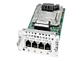 Cisco Fourth-Generation Multi-flex Trunk Voice/Clear-channel Data T1/E1 Module - Expansion module - T1/E1 x 4 - T-1/E-1 - for Cisco 4451-X 1 thumbnail image