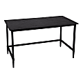 SEI Furniture Lawrenny 53"W Reclaimed Wood Writing Desk, Black 1 thumbnail image