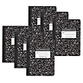 Roaring Spring Paper Products Composition Book, 5x5 Graph, 9-3/4" x 7-1/2", 80 Sheets, Black Marble, Pack Of 6 1 thumbnail image