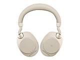 Jabra Evolve2 85 MS Stereo - Headset - full size - Bluetooth - wireless, wired - active noise canceling - 3.5 mm jack - noise isolating - beige - Certified for Microsoft Teams 1 thumbnail image