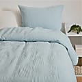 Dormify Cleo Arched Matelasse Duvet and Sham Set, Twin/Twin XL, Light Blue