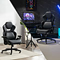 Shaquille O'Neal™ Sciron Big & Tall Ergonomic High-Back Vegan Leather Executive Gaming Office Chair, Black, BIFMA Compliant